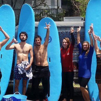 a group of people posing for a photo