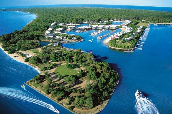 a view of a large body of water